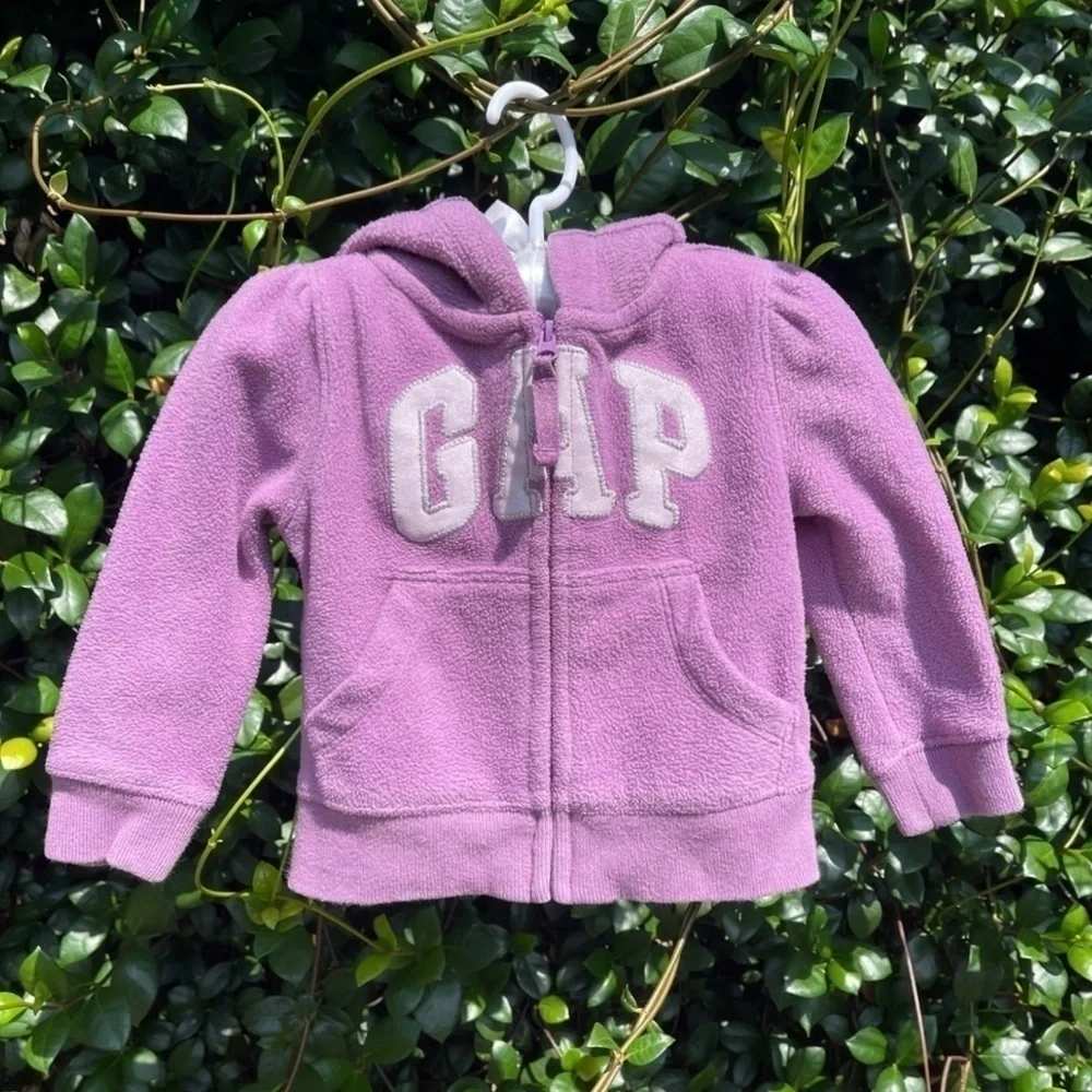 Baby Gap Hyacinth Hooded Zip Up Jacket 12-18Months